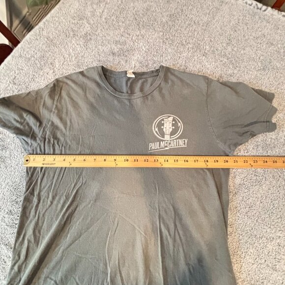Paul McCartney Womens Shirt Large Top Green On the Run Tour Double Sided 18957 - Picture 4 of 9